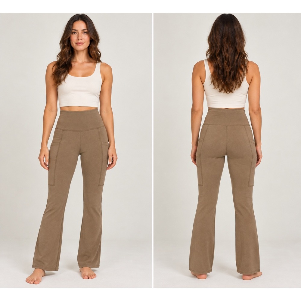 Jungmaven American Made Risa High Rise Pocket Leggings Brown Size S